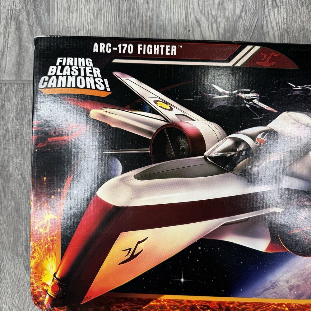 2005 STAR WARS REVENGE OF THE SITH ARC-170 FIGHTER STARSHIP FOR 4" FIGURES NIB - Picture 2 of 6
